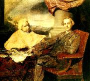 Sir Joshua Reynolds, lord rockingham and his secretary, edmund burke